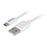 Sharkoon USB-A 2.0 - USB-C, Câble Blanc, 3 mètres