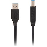 Sharkoon USB-A 3.0 > USB-B, Câble Noir, 5 mètres