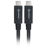 Sharkoon USB-C 3.2 > USB-C, Câble Noir, 1 mètre
