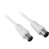 goobay 11515 câble coaxial 15 m Blanc Blanc, 15 m, Coaxial, Coaxial, Blanc