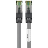 goobay 55135 câble de réseau Gris 0,5 m Cat8.1 S/FTP (S-STP) Gris, 0,5 m, Cat8.1, S/FTP (S-STP), RJ-45, RJ-45