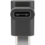 goobay 55556 changeur de genre de câble USB C Noir, Adaptateur Noir, USB C, USB C, Noir