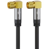 goobay 70578 câble coaxial 3 m F Noir Noir, 3 m, F, F, Noir