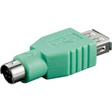 goobay Adaptateur PS/2 > USB Vert
