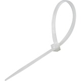goobay Attache de câble 200x2,5mm, Serre-câble Transparent, Blanc, 20 cm