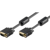 goobay CAK SVGA XGA 200 15M/15M 2m câble VGA VGA (D-Sub) Noir, 2 m, VGA (D-Sub), VGA (D-Sub), Mâle/Mâle