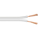 goobay Câble de haut-parleur Blanc, 25 mètres, 2x 0,75mm²