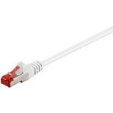 goobay Câble de raccordement Cat.6 S/FTP (PiMF) Blanc, 3 mètres