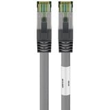 goobay Câble de raccordement Cat.8.1 S/FTP Gris, 0,5 mètre
