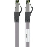 goobay Câble de raccordement Cat.8.1 S/FTP Gris, 0,5 mètre