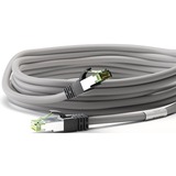 goobay Câble de raccordement Cat.8.1 S/FTP Gris, 0,5 mètre