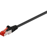goobay Câble de raccordement RJ-45 S/FTP avec Cat.6 Noir, 30 mètres