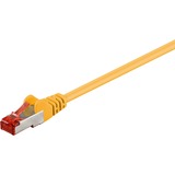 goobay Câble de raccordement RJ-45 S/FTP avec Cat.6 Jaune, 20 mètres