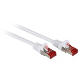 goobay Câble de raccordement RJ-45 S/STP avec Cat.6 Blanc, 20 mètres