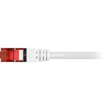 goobay Câble de raccordement RJ-45 S/STP avec Cat.6 Blanc, 20 mètres