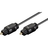 goobay Câble optique Toslink Noir, 1,5 mètre