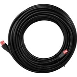 goobay Câble réseau Cat.6 U/UTP, extérieur Noir, 75 mètres