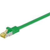 goobay Câble réseau RJ-45 S/FTP (PiMF) Cat.6a, Cat.7 Vert, 2 mètres