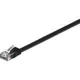 goobay Câble réseau RJ-45 U/UTP Cat.6 Noir, 3 mètres, câble plat