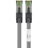 goobay Câble réseau S/FTP Cat.8.1 Gris, 0,5 mètre