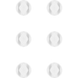 goobay Gestion des câbles 2 emplacements (mini), Guide-câble Blanc, 6 pièces