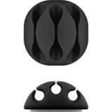 goobay Kit de gestion des câbles, Guide-câble Noir, 5 pièces