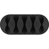 goobay Kit de gestion des câbles, Guide-câble Noir, 5 pièces