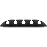 goobay Kit de gestion des câbles, Guide-câble Noir, 5 pièces