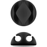 goobay Kit de gestion des câbles, Guide-câble Noir, 5 pièces