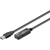 goobay Répéteur USB 3.0, Câble d'extension Noir, 5 mètres
