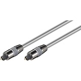 goobay Toslink HQ, Câble Argent, 1 mètre