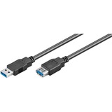 goobay USB 3.0, Câble d'extension Noir, 3 mètres