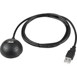 goobay USB-A 2.0 male > USB-A Desktop 1-Port, Câble d'extension Noir, 1,5 mètres