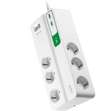 APC PM6U-GR protection surtension Blanc 6 sortie(s) CA 230 V 2 m, Multiprise Blanc, 1836 J, 6 sortie(s) CA, Type F, 230 V, 50 Hz, 2300 W