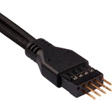 Corsair CC-8900244 câble d'alimentation interne 0,3 m, Câble d'extension Noir, 0,3 m, Mâle, Mâle, Droit, Droit, Noir