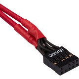 Corsair CC-8900246 câble d'alimentation interne 0,3 m, Câble d'extension Rouge, 0,3 m, Mâle, Mâle, Droit, Droit, Noir, Rouge