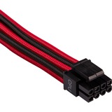 Corsair CP-8920219 câble d'alimentation interne Rouge/Noir, Mâle, Femelle, Droit, Droit, Noir, Rouge
