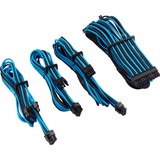 Corsair CP-8920221 câble d'alimentation interne Bleu/Noir, Mâle, Femelle, Droit, Droit, Noir, Bleu
