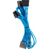 Corsair CP-8920225 câble SATA 0,3 m Bleu Bleu, 0,3 m, SATA III, Mâle/Femelle, Bleu, Droit, Droit