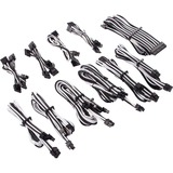 Corsair CP-8920227 câble d'alimentation interne Blanc/Noir, Mâle, Mâle, Droit, Droit, Noir, Blanc, HX1200 HX1000 (Platinum) HX850 (Platinum) HX750 (Platinum) RM1000i RM850i RM750i RM650i RM1000x...