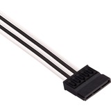 Corsair CP-8920227 câble d'alimentation interne Blanc/Noir, Mâle, Mâle, Droit, Droit, Noir, Blanc, HX1200 HX1000 (Platinum) HX850 (Platinum) HX750 (Platinum) RM1000i RM850i RM750i RM650i RM1000x...