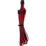 Corsair CP-8920240 câble d'alimentation interne 0,75 m Rouge/Noir, 0,75 m, 8-pin(4+4) EPS12V, 4-pin ATX12V, Mâle, Mâle, Droit