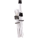 Corsair CP-8920252 câble d'alimentation interne 0,65 m, Câble en Y Blanc, 0,65 m, PCI-E (8-pin), 2 x PCI-E(6+2 pin), Mâle, Mâle, Droit