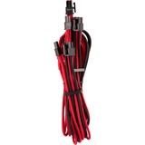 Corsair CP-8920254 câble d'alimentation interne 0,65 m, Câble en Y Rouge/Noir, 0,65 m, PCI-E (8-pin), 2 x PCI-E(6+2 pin), Mâle, Mâle, Droit