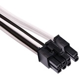 Corsair CP-8920255 câble d'alimentation interne 0,65 m, Câble en Y Blanc/Noir, 0,65 m, PCI-E (8-pin), 2 x PCI-E(6+2 pin), Mâle, Mâle, Droit