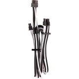Corsair CP-8920255 câble d'alimentation interne 0,65 m, Câble en Y Blanc/Noir, 0,65 m, PCI-E (8-pin), 2 x PCI-E(6+2 pin), Mâle, Mâle, Droit