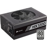 Corsair HX1200, 1200 Watt alimentation Noir, 1200 W, 100 - 240 V, 47 - 63 Hz, 15 A, 150 W, 1200 W