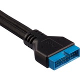 Corsair Kit d'extension de la face avant, Câble d'extension Noir, 0,3 mètre