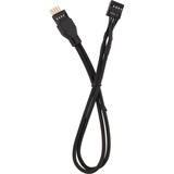 Corsair Kit d'extension de la face avant, Câble d'extension Noir, 0,3 mètre