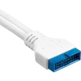 Corsair Kit d'extension de la face avant, Câble d'extension Blanc, 0,3 mètre